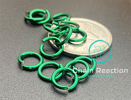 Anodized Aluminium - 18 SWG - 16 AWG - .048" - 1.2 mm - 7/32 ID